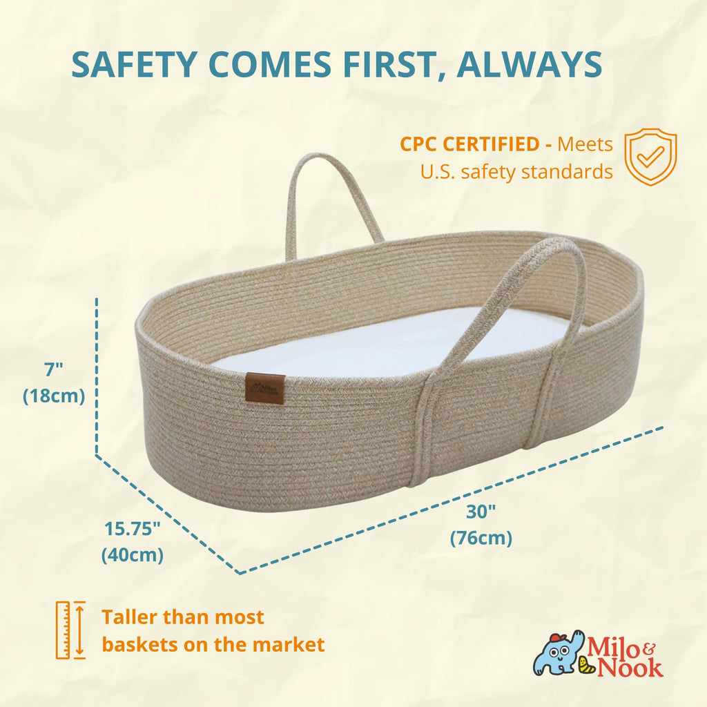 Baby Changing Basket with Pad