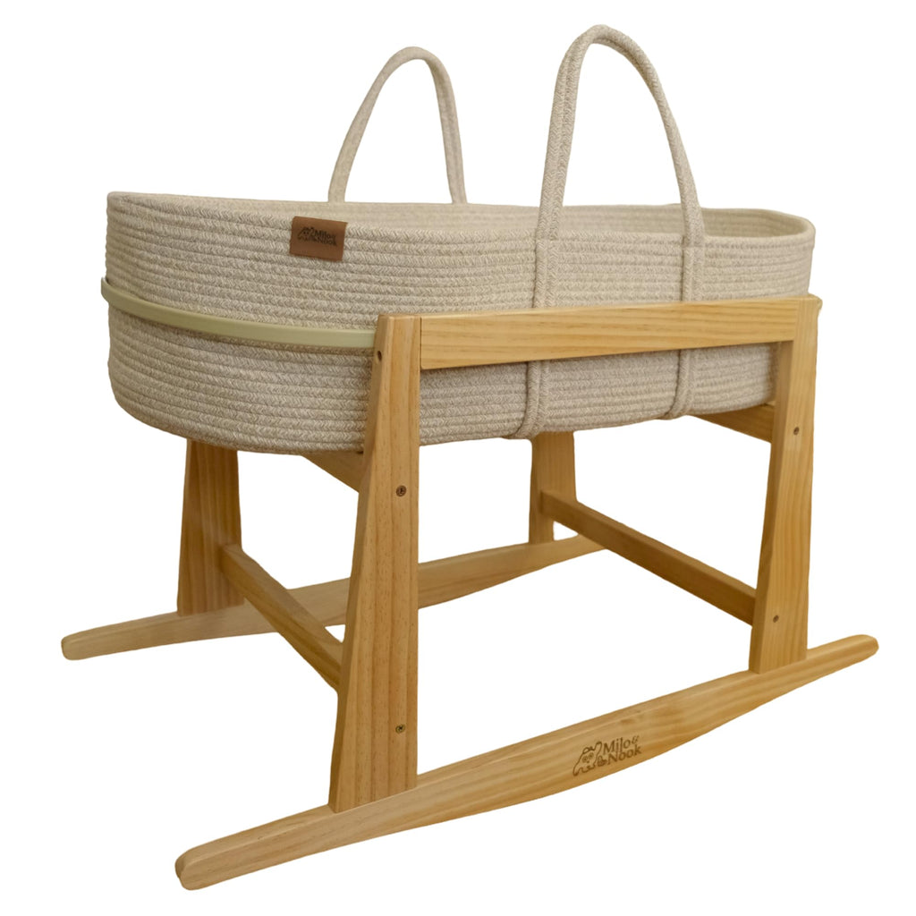 Baby Changing Basket with Pad & Moses Basket Stand