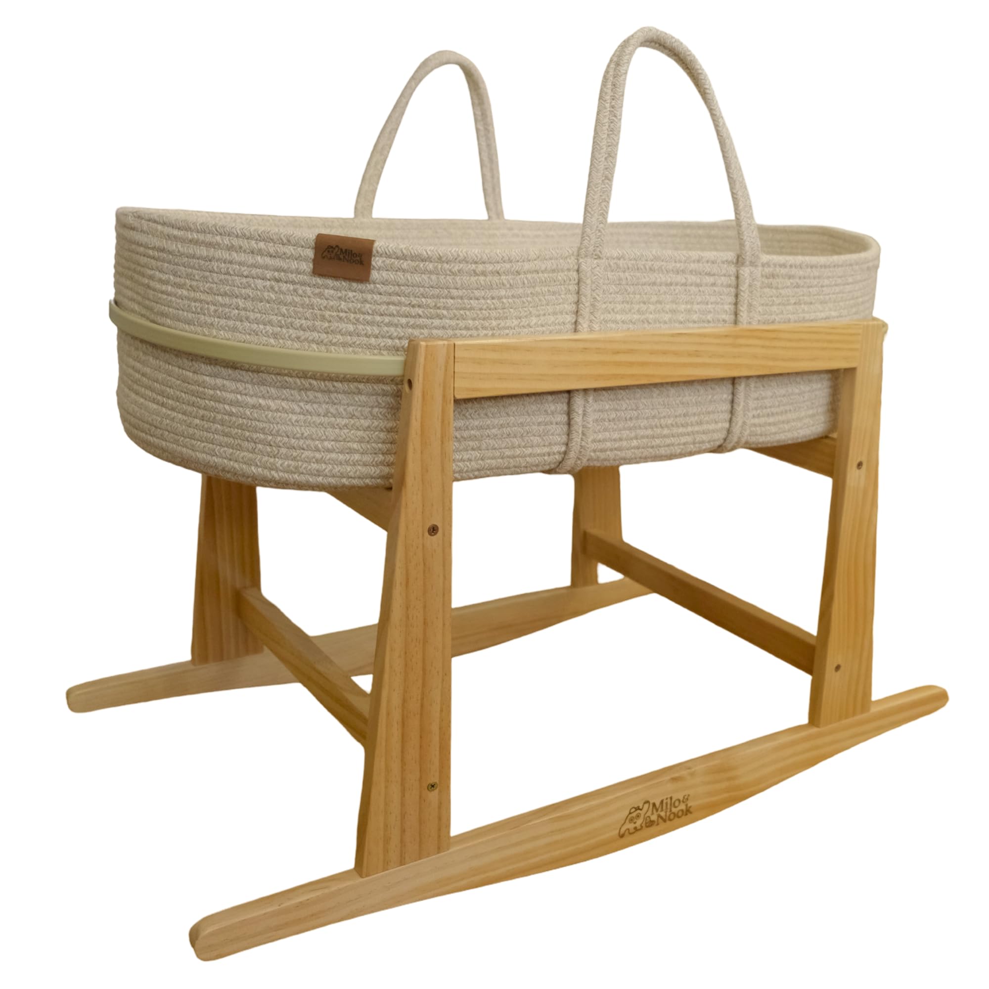 Baby Changing Basket with Pad & Moses Basket Stand